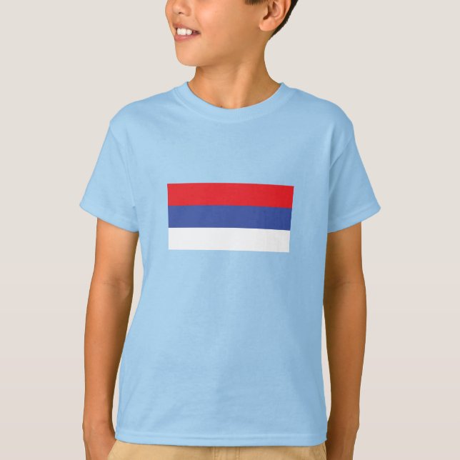 Camiseta Bandeira da República Sérvia (Frente)