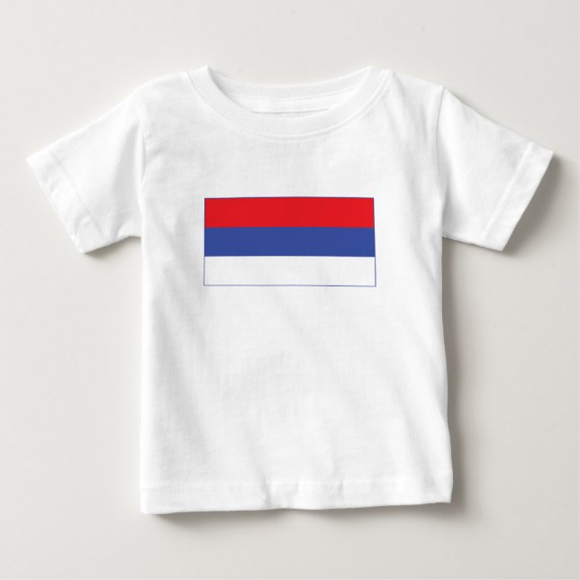 Camiseta Bandeira da República Sérvia (Frente)
