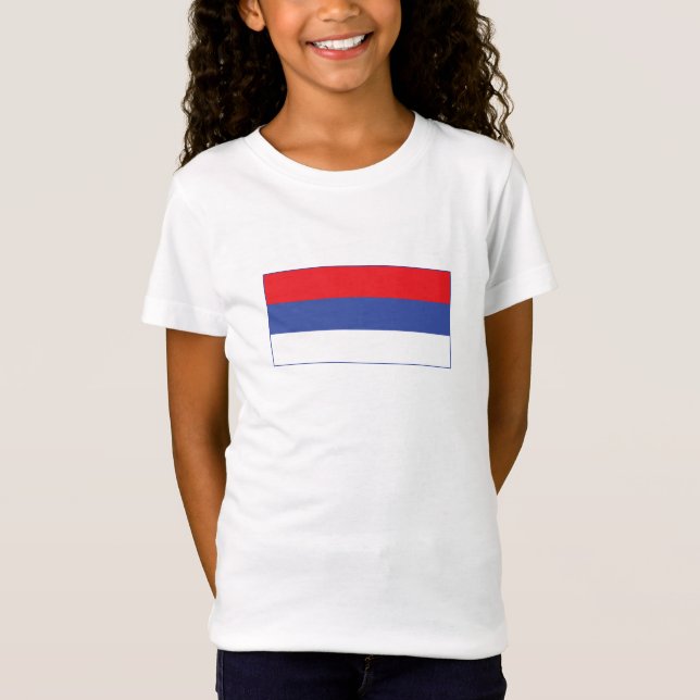 Camiseta Bandeira da República Sérvia (Frente)