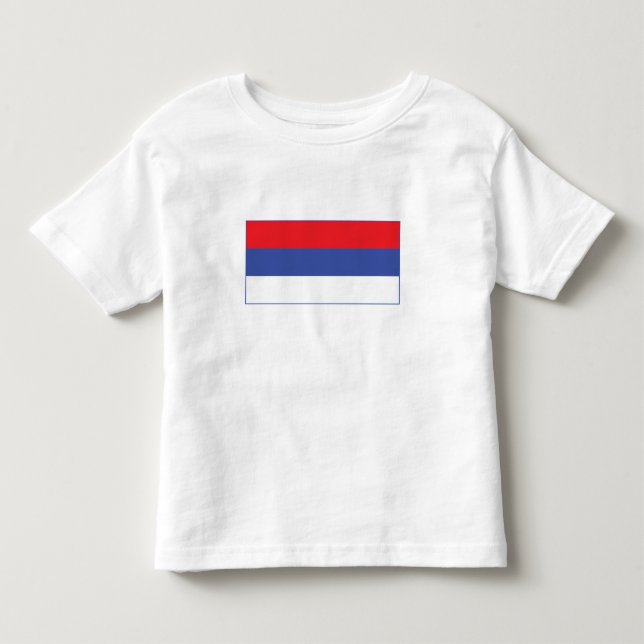 Camiseta Bandeira da República Sérvia (Frente)