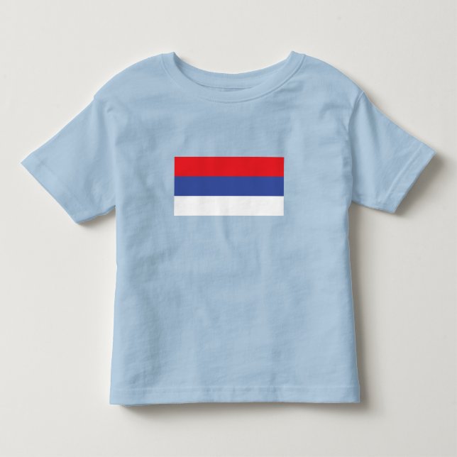 Camiseta Bandeira da República Sérvia (Frente)