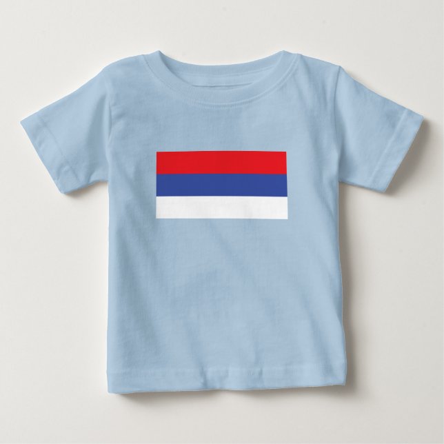 Camiseta Bandeira da República Sérvia (Frente)