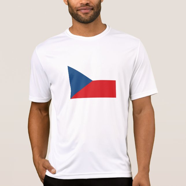 Camiseta Bandeira da República Tcheca (Frente)