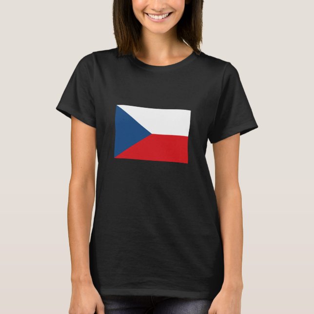 Camiseta Bandeira da República Tcheca (Frente)