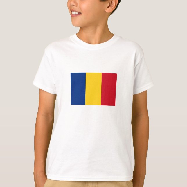Camiseta Bandeira da Romênia (Frente)