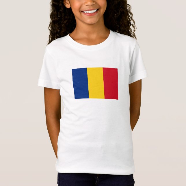 Camiseta Bandeira da Romênia (Frente)