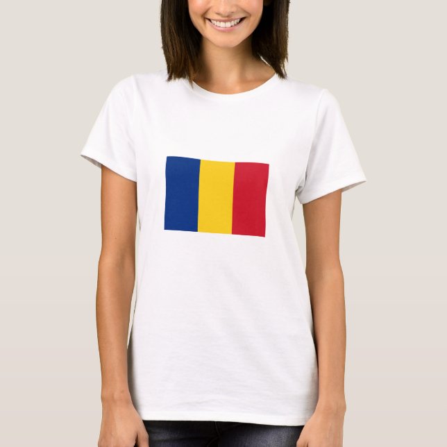 Camiseta Bandeira da Romênia (Frente)