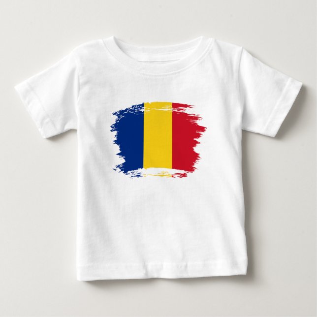 Camiseta Bandeira da Romênia (Frente)
