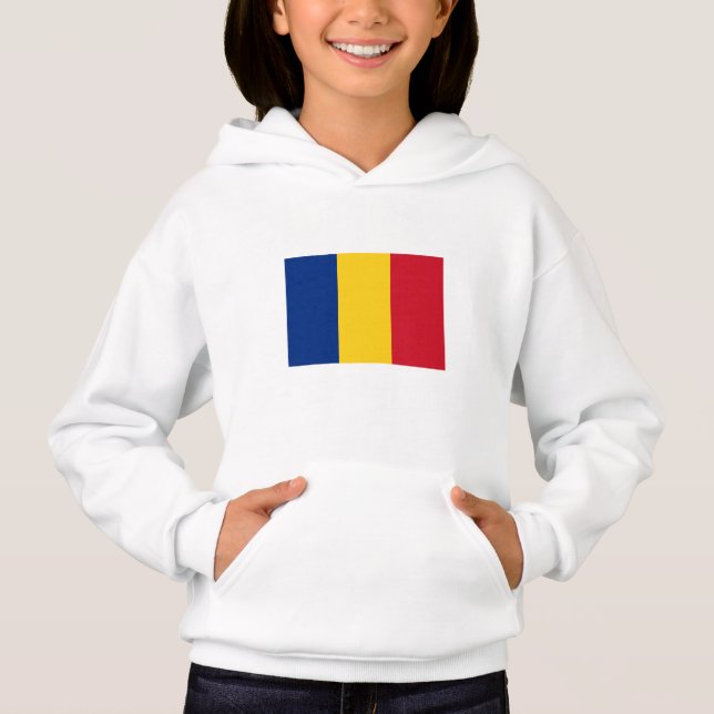 Camiseta Bandeira da Romênia (Frente)