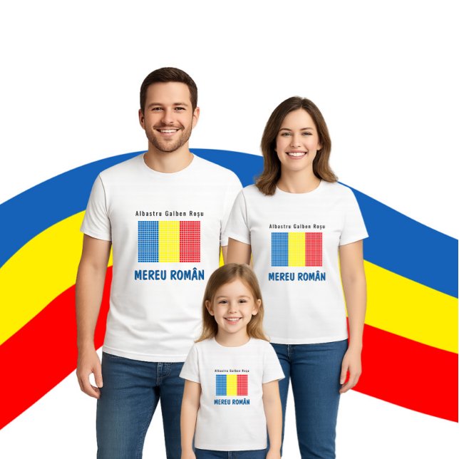 Camiseta Bandeira da Romênia (Criador carregado)
