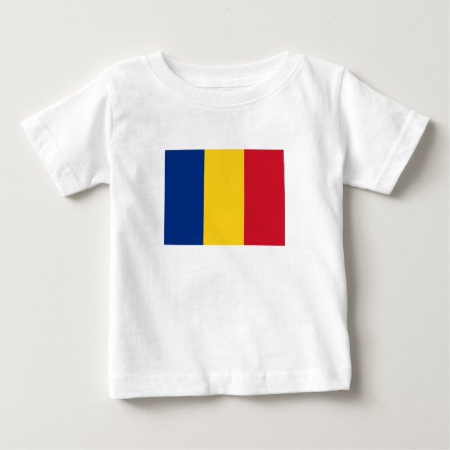 Camiseta Bandeira da Romênia (Frente)