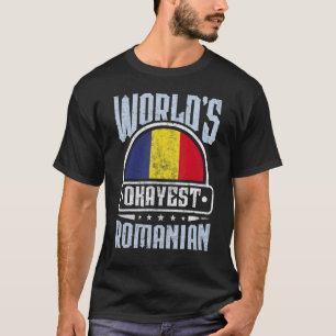 Camiseta Bandeira da Romênia Romenos Orgulhosos Homens & Mu
