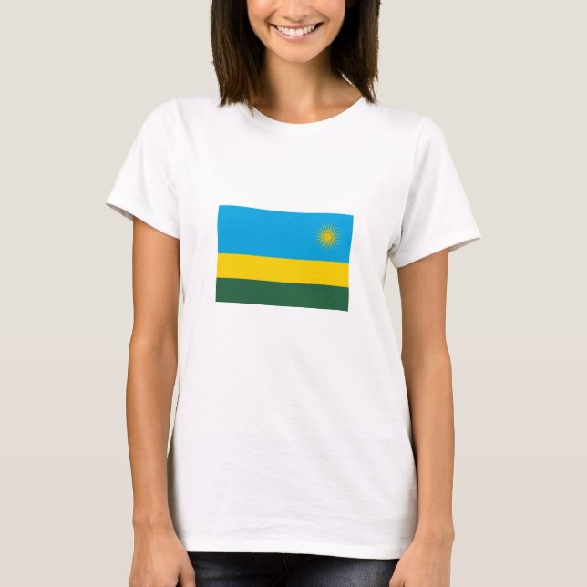 Camiseta Bandeira da Ruanda (Frente)