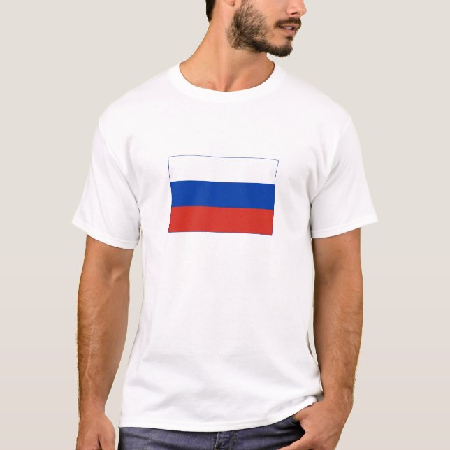 Camiseta Bandeira da Rússia (Frente)