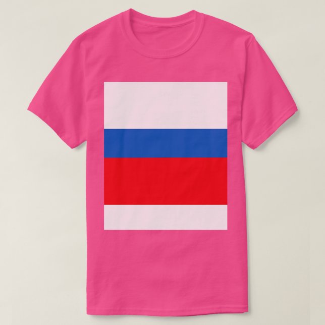 Camiseta Bandeira da Rússia (Frente do Design)