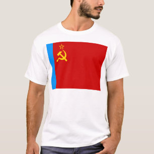Camiseta Bandeira da Rússia Soviética, URSS, CCCP, Comunism