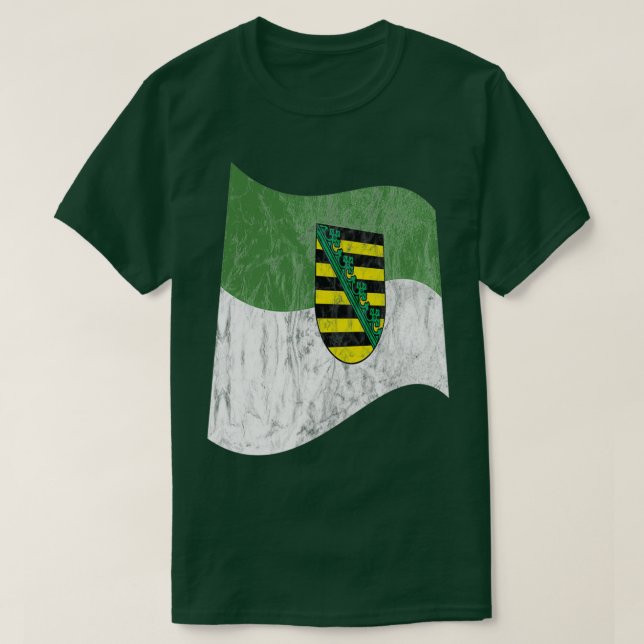 Camiseta Bandeira da Saxónia (Frente do Design)