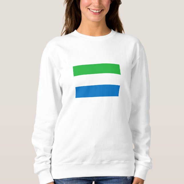 Camiseta Bandeira da Serra Leoa (Frente)