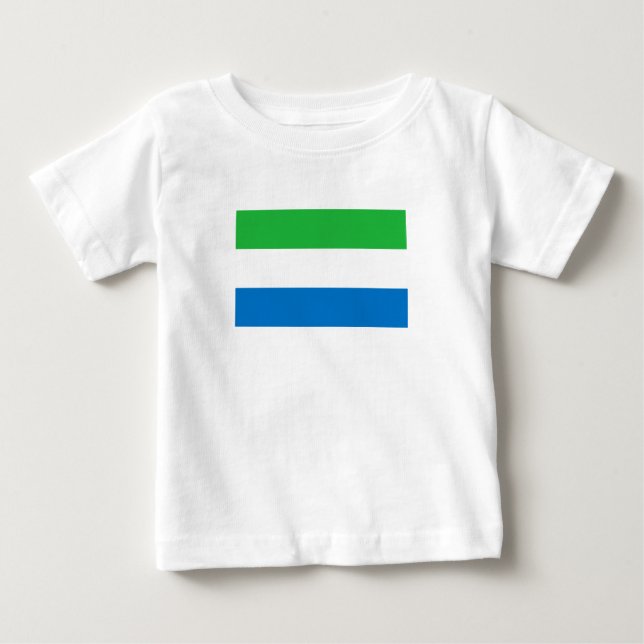 Camiseta Bandeira da Serra Leoa (Frente)