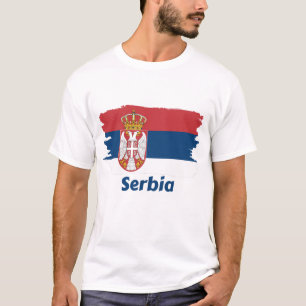 Camiseta Bandeira da Sérvia