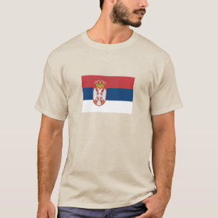 Camiseta Bandeira da Sérvia