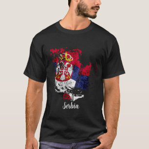Camiseta bandeira da Sérvia