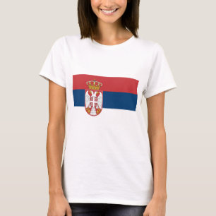 Camiseta Bandeira da Sérvia