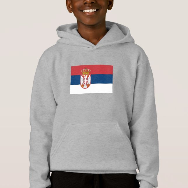 Camiseta Bandeira da Sérvia (Frente)