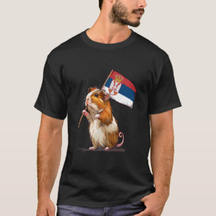 Camiseta Bandeira da Sérvia Porquinho da Índia Srbija Raíze