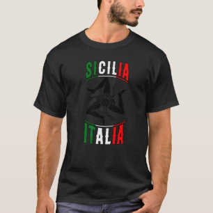 Camiseta Bandeira da Sicília Sicília Palermo Itália 16