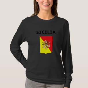 Camiseta Bandeira da Sicília Sicília Palermo Itália 3