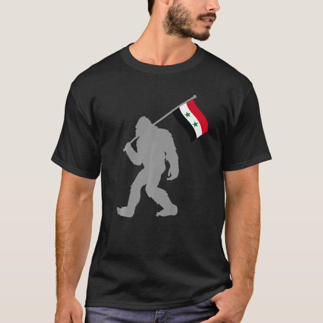 Camiseta Bandeira Da Síria Ou Da Suriya (Frente)