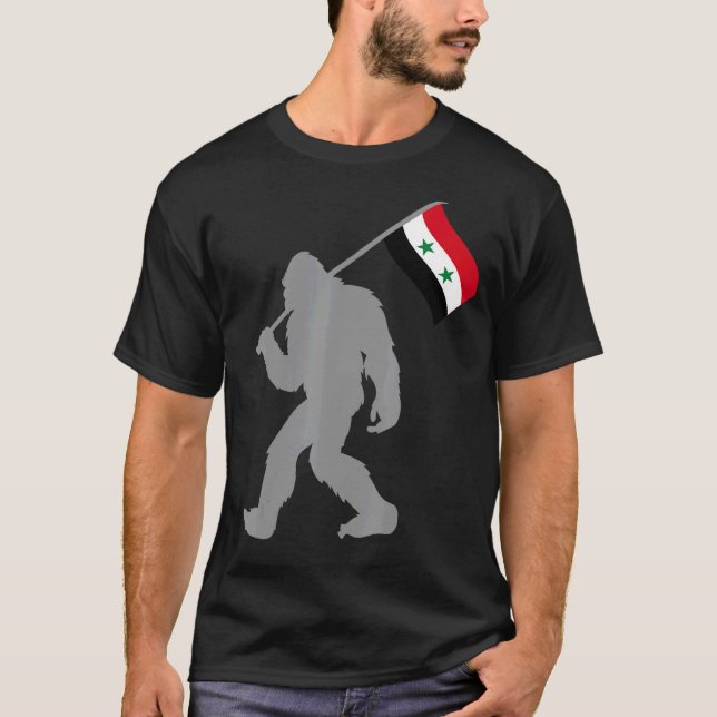 Camiseta Bandeira Da Síria Ou Da Suriya (Frente)