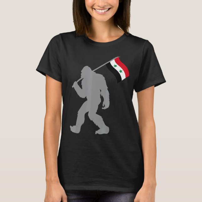 Camiseta Bandeira Da Síria Ou Da Suriya (Frente)
