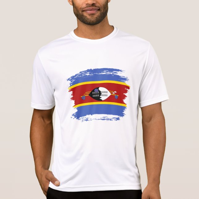 Camiseta Bandeira da Suazilândia (Frente)
