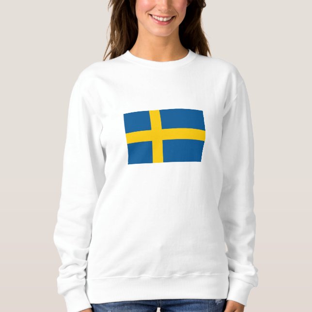 Camiseta Bandeira da Suécia (Frente)