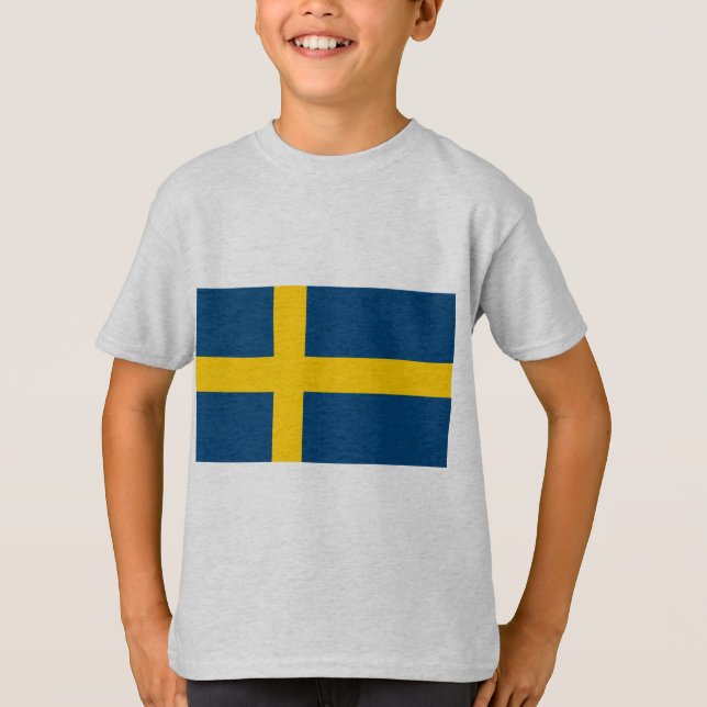 Camiseta Bandeira da suecia (Frente)