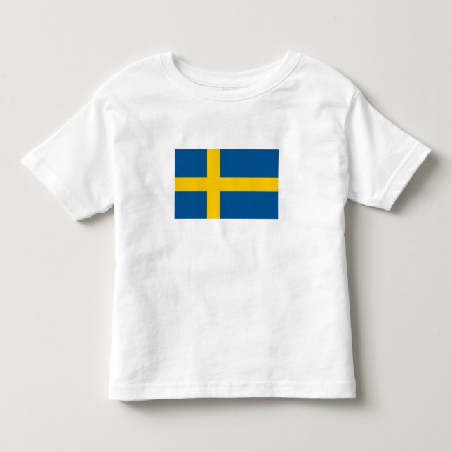 Camiseta Bandeira da Suécia (Frente)