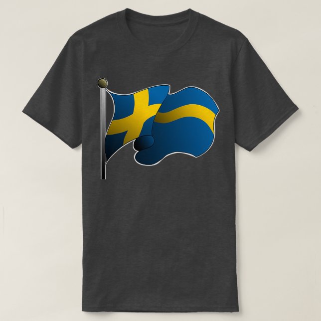 Camiseta Bandeira da Suecia (Frente do Design)