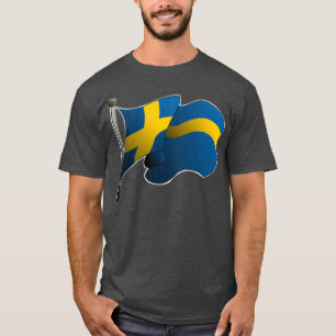 Camiseta Bandeira da Suecia