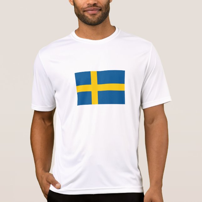 Camiseta Bandeira da Suécia (Frente)