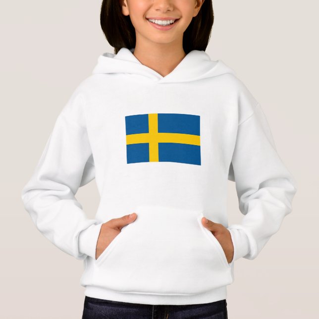 Camiseta Bandeira da Suécia (Frente)