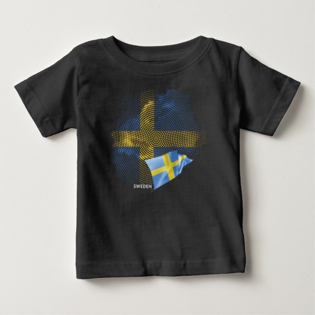 Camiseta bandeira da Suécia (Frente)