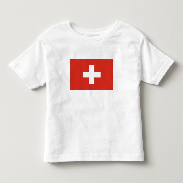 Camiseta Bandeira da Suíça (Frente)