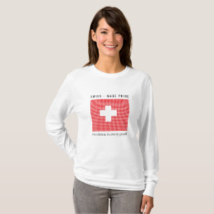 Camiseta Bandeira da Suiça