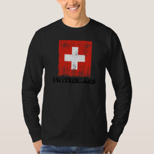 Camiseta Bandeira da Suiça Suíça Bandeira da Suíça