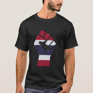 Camiseta Bandeira da Tailândia Punho Orgulho Tailandês Band