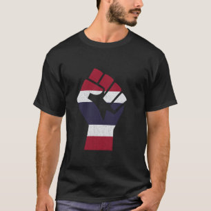 Camiseta Bandeira da Tailândia Punho Tailândia Orgulho Band