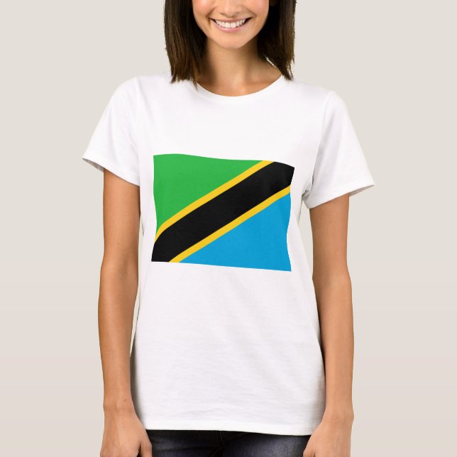 Camiseta Bandeira da Tanzânia (Frente)