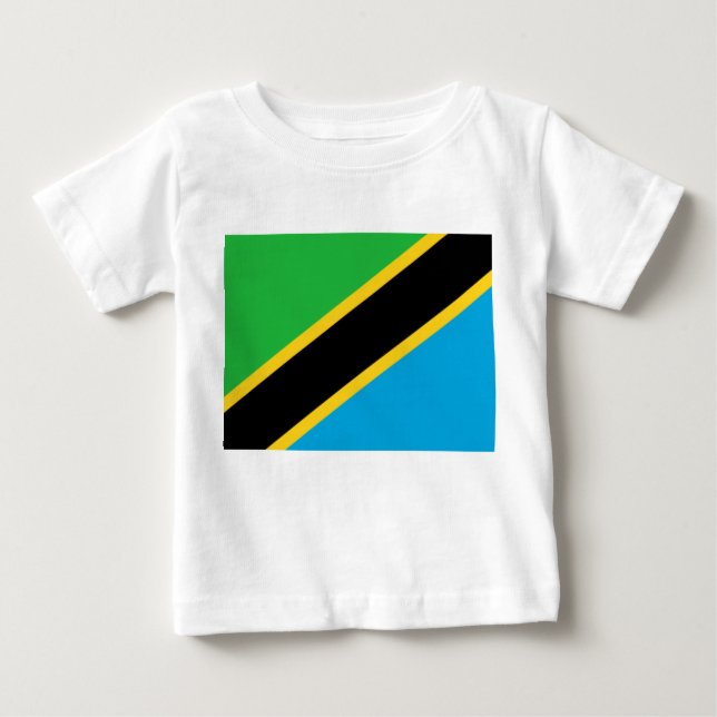 Camiseta Bandeira da Tanzânia (Frente)
